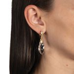 Alexis Bittar-Liquid Lucite Crystal Pavé Leverback Earrings-Earrings-Blue Ruby Jewellery-Vancouver Canada