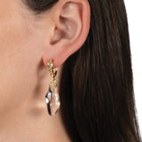 Alexis Bittar-Liquid Lucite Crystal Pavé Leverback Earrings-Earrings-Blue Ruby Jewellery-Vancouver Canada