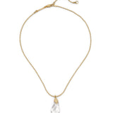Alexis Bittar-Liquid Lucite Teardrop Pendant Necklace-Necklaces-Blue Ruby Jewellery-Vancouver Canada