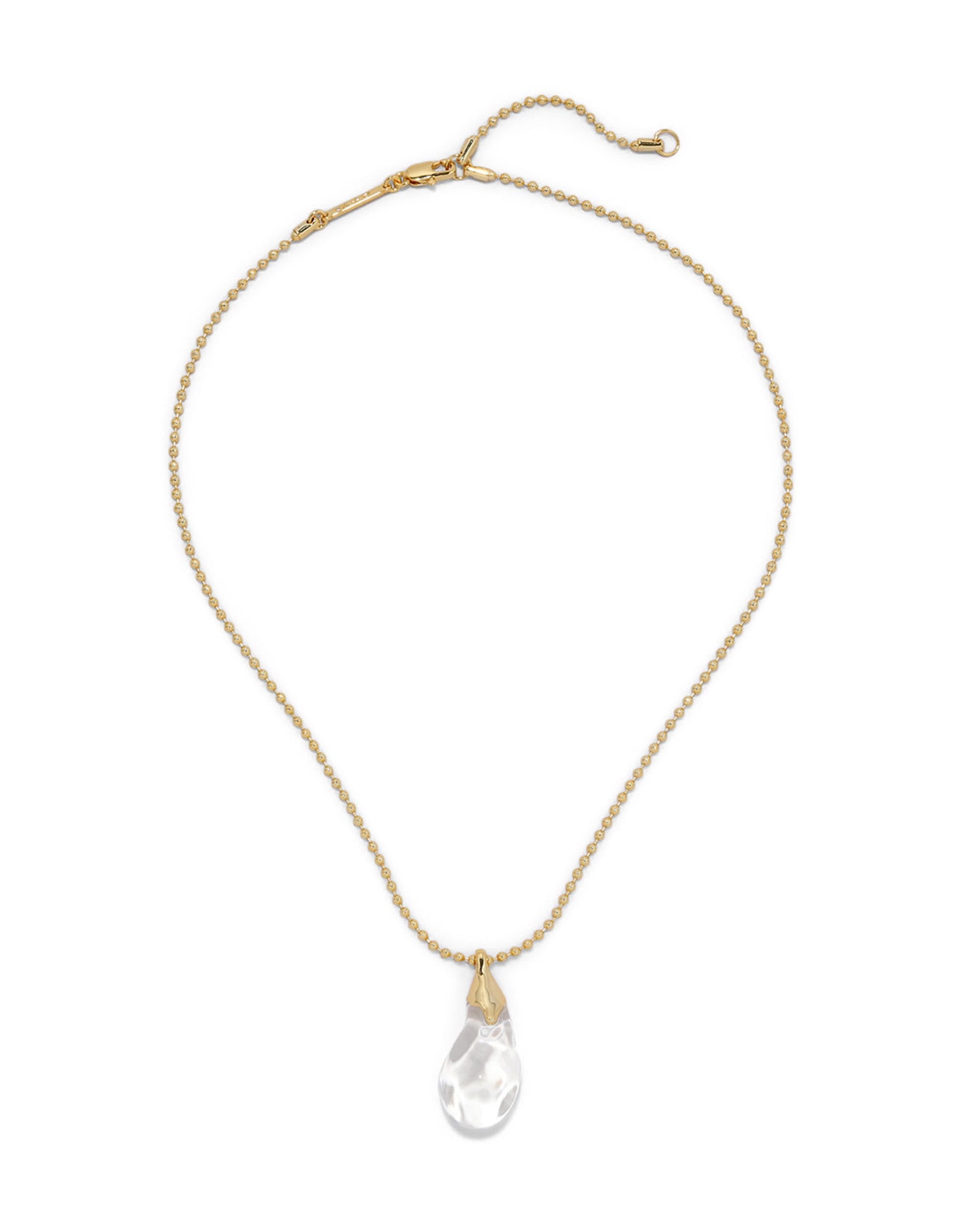 Alexis Bittar-Liquid Lucite Teardrop Pendant Necklace-Necklaces-Blue Ruby Jewellery-Vancouver Canada