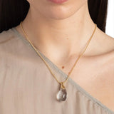 Alexis Bittar-Liquid Lucite Teardrop Pendant Necklace-Necklaces-Blue Ruby Jewellery-Vancouver Canada