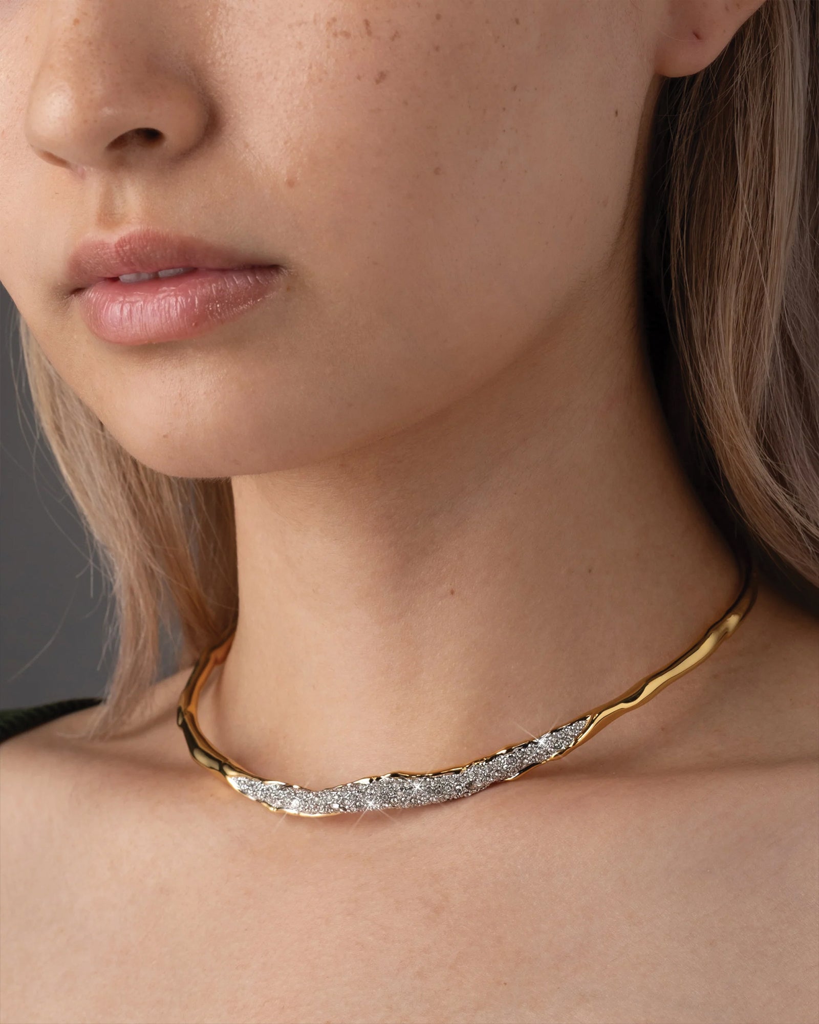 Alexis Bittar-Solanales Crystal Skinny Collar-Necklaces-Blue Ruby Jewellery-Vancouver Canada