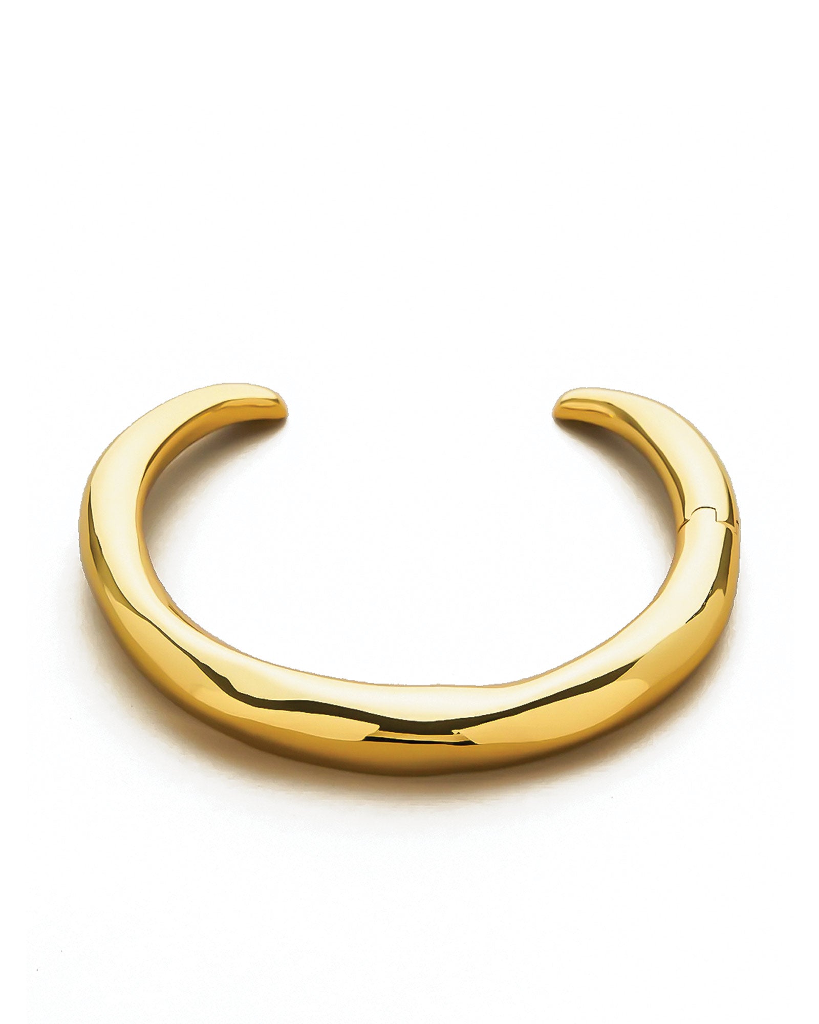 Metal Hinge Collar 14k Gold Plated