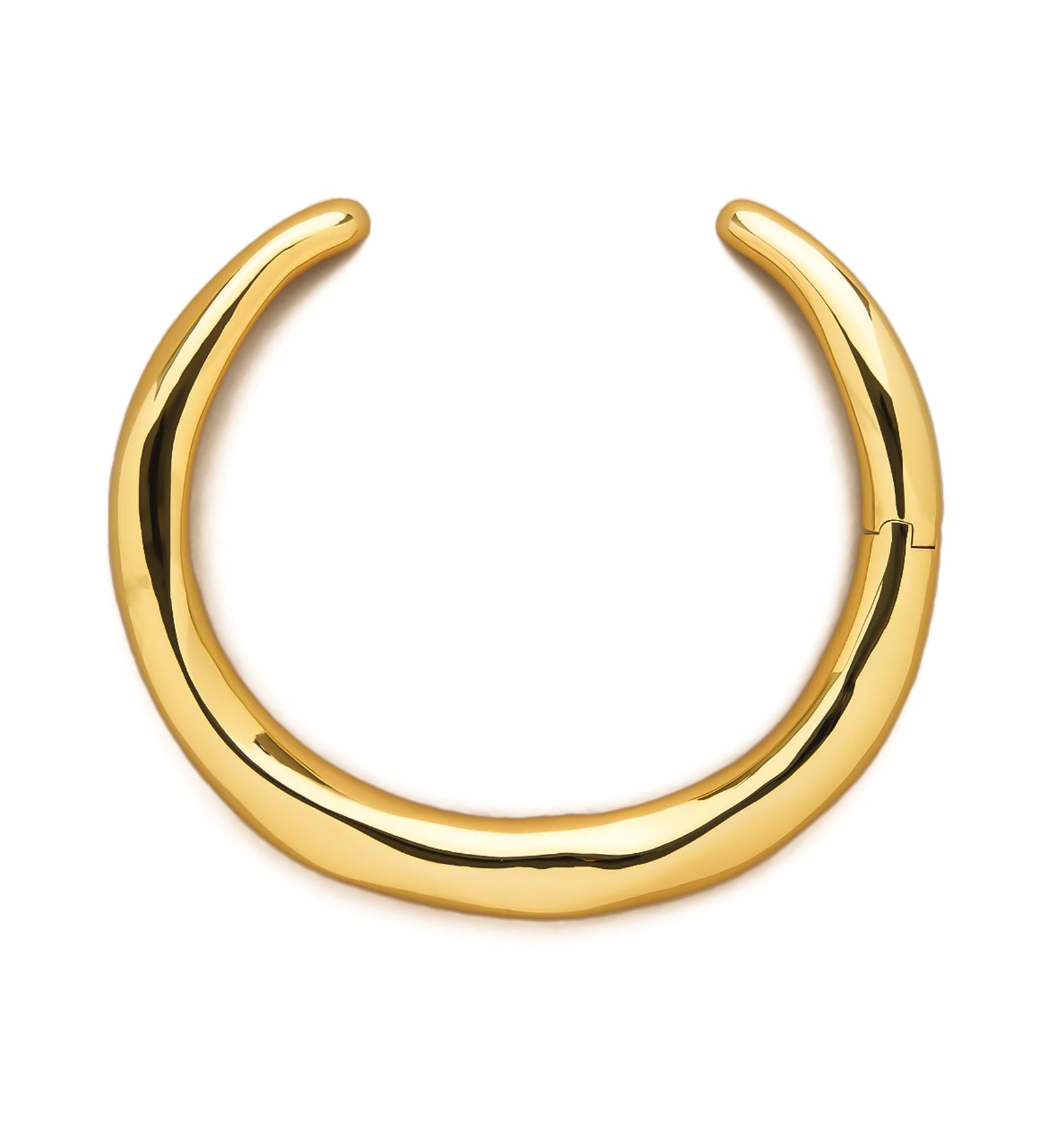 Metal Hinge Collar 14k Gold Plated
