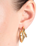 Alexis Bittar-Brut Gold Crystal Thorn Orbit Hoop Earrings-Earrings-14k Gold Plated, Crystal-Blue Ruby Jewellery-Vancouver Canada