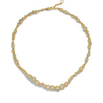 Asterales Gold CZ
All Around Necklace 14k Gold Plated, Cubic Zirconia