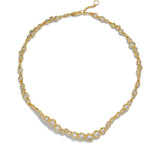 Asterales Gold CZ
All Around Necklace 14k Gold Plated, Cubic Zirconia