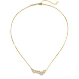 Asterales Gold CZ
Constellation Necklace 14k Gold Plated, Cubic Zirconia