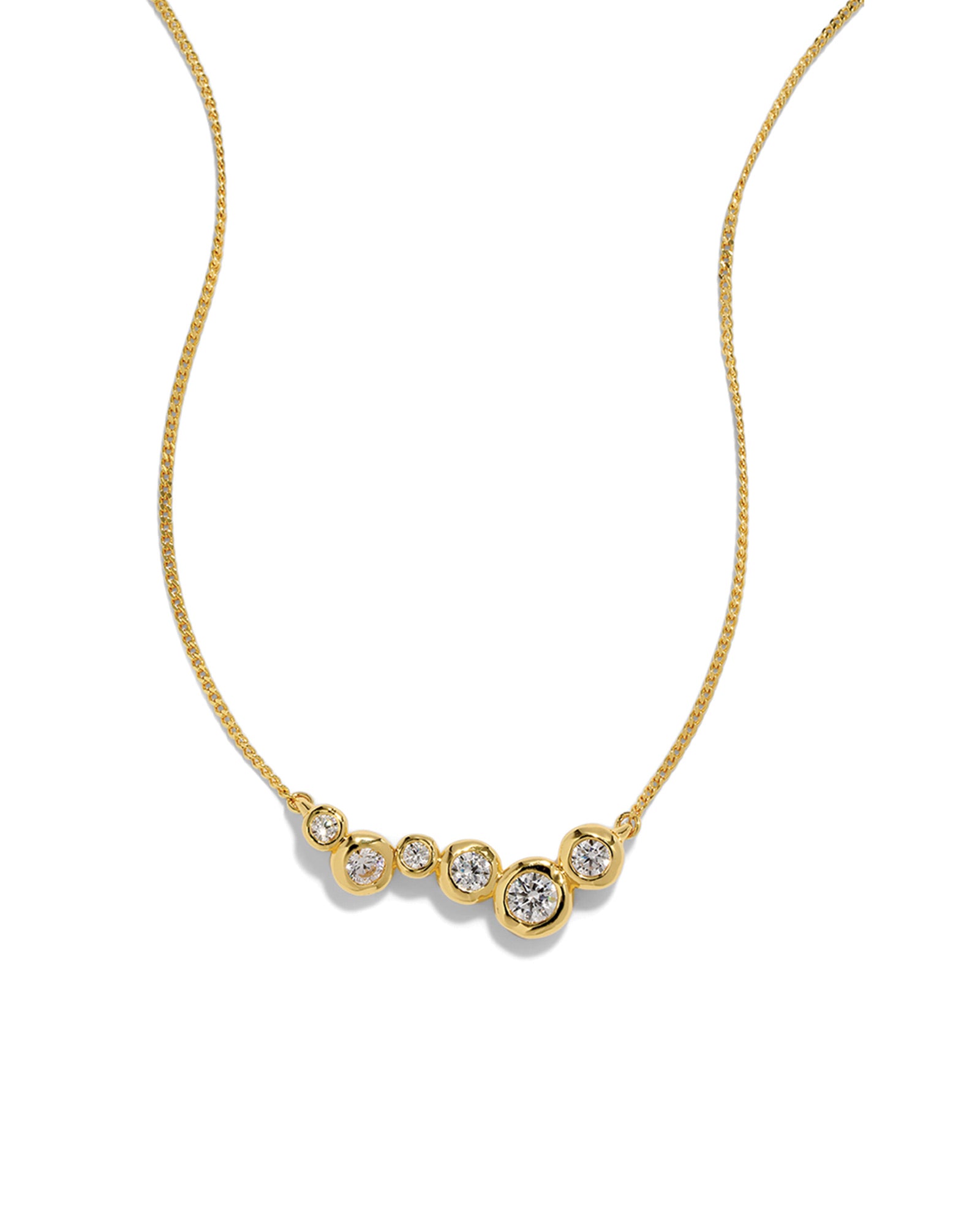 Asterales Gold CZ
Constellation Necklace 14k Gold Plated, Cubic Zirconia