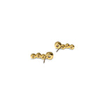 Asterales Gold CZ
Bar Earrings 14k Gold Plated, Cubic Zirconia