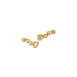 Asterales Gold CZ
Bar Earrings 14k Gold Plated, Cubic Zirconia