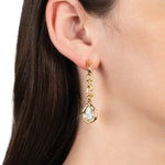 Alexis Bittar-Asterales Link Pear Drop Earring-Earrings-Blue Ruby Jewellery-Vancouver Canada