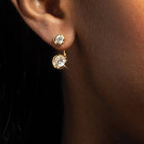 Alexis Bittar-Asterales Molten Front Back CZ Earrings-Earrings-Blue Ruby Jewellery-Vancouver Canada