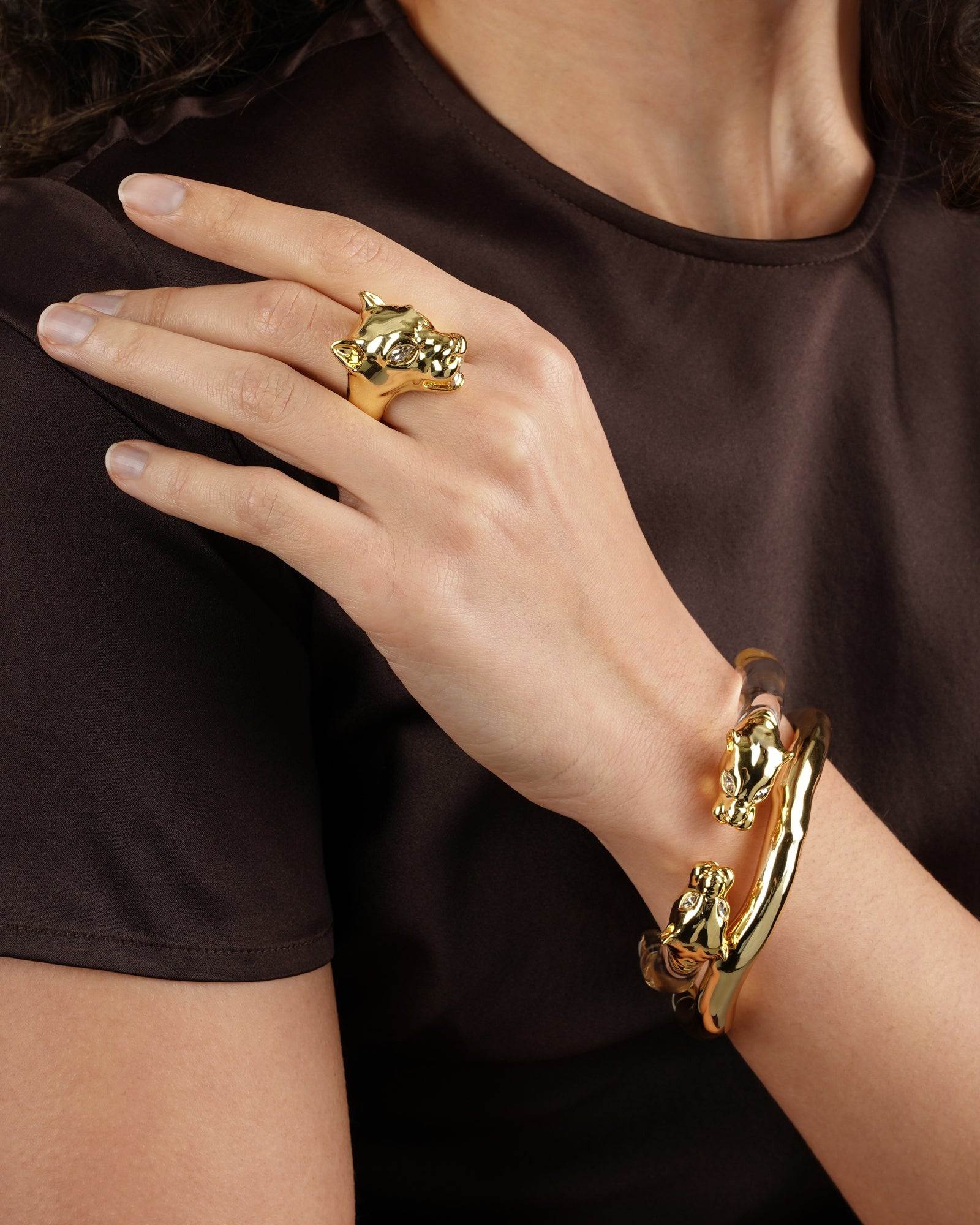 Alexis Bittar-Panther Visage Ring-Rings-Blue Ruby Jewellery-Vancouver Canada