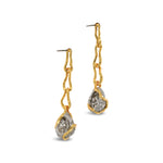 Alexis Bittar-Solanales Crystal Linked Pebble Earrings-Earrings-Blue Ruby Jewellery-Vancouver Canada
