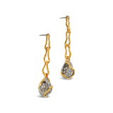 Alexis Bittar-Solanales Crystal Linked Pebble Earrings-Earrings-Blue Ruby Jewellery-Vancouver Canada