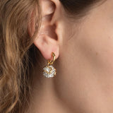 Alexis Bittar-Solanales Crystal Petite Pebble Hoop Earrings-Earrings-Blue Ruby Jewellery-Vancouver Canada