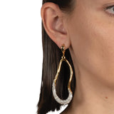 Alexis Bittar-Solanales Crystal Curve Leverback Drop Earrings-Earrings-Blue Ruby Jewellery-Vancouver Canada