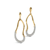 Solanales Crystal
Leverback Drop Earring 14k Gold Plated Brass, Crystal