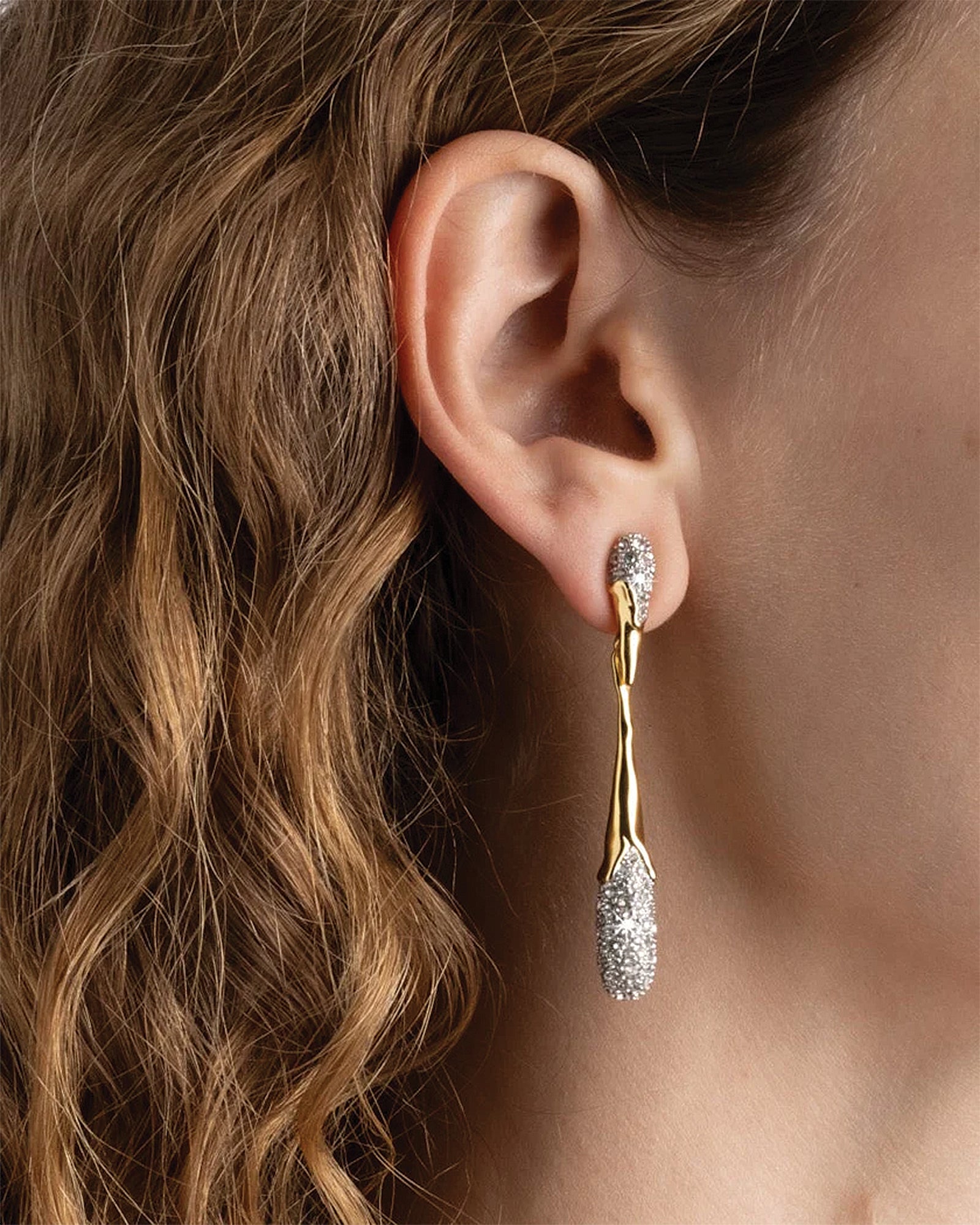 Alexis Bittar-Solanales Linear Crystal Teardrop Earrings-Earrings-Blue Ruby Jewellery-Vancouver Canada