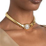 Alexis Bittar-Solanales Crystal Pebble Collar Necklace-Necklaces-Blue Ruby Jewellery-Vancouver Canada