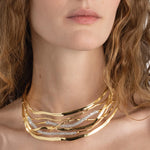 Alexis Bittar-Solanales Crystal Woven Collar Necklace-Necklaces-Blue Ruby Jewellery-Vancouver Canada