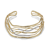 Solanales Crystal
Woven Collar 14k Gold Plated Brass, Crystal