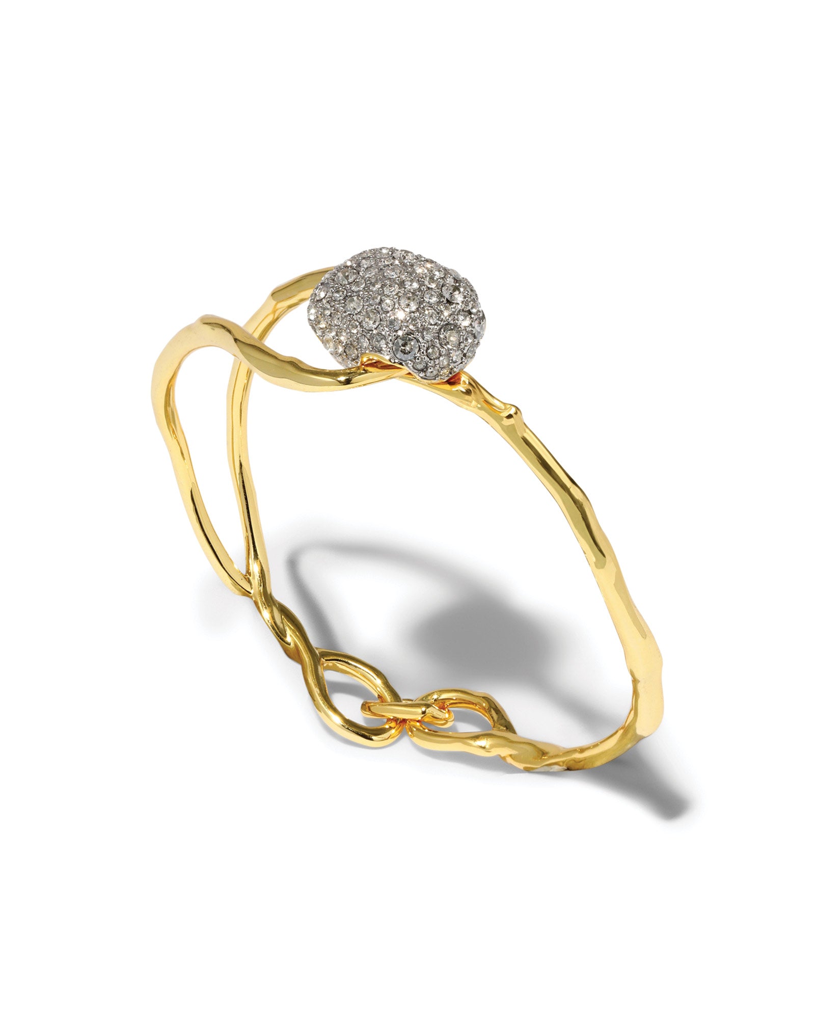 Alexis Bittar-Solanales Crystal Pebble Clasp Bracelet-Bracelets-Blue Ruby Jewellery-Vancouver Canada