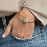 Alexis Bittar-Solanales Crystal Pebble Clasp Bracelet-Bracelets-Blue Ruby Jewellery-Vancouver Canada