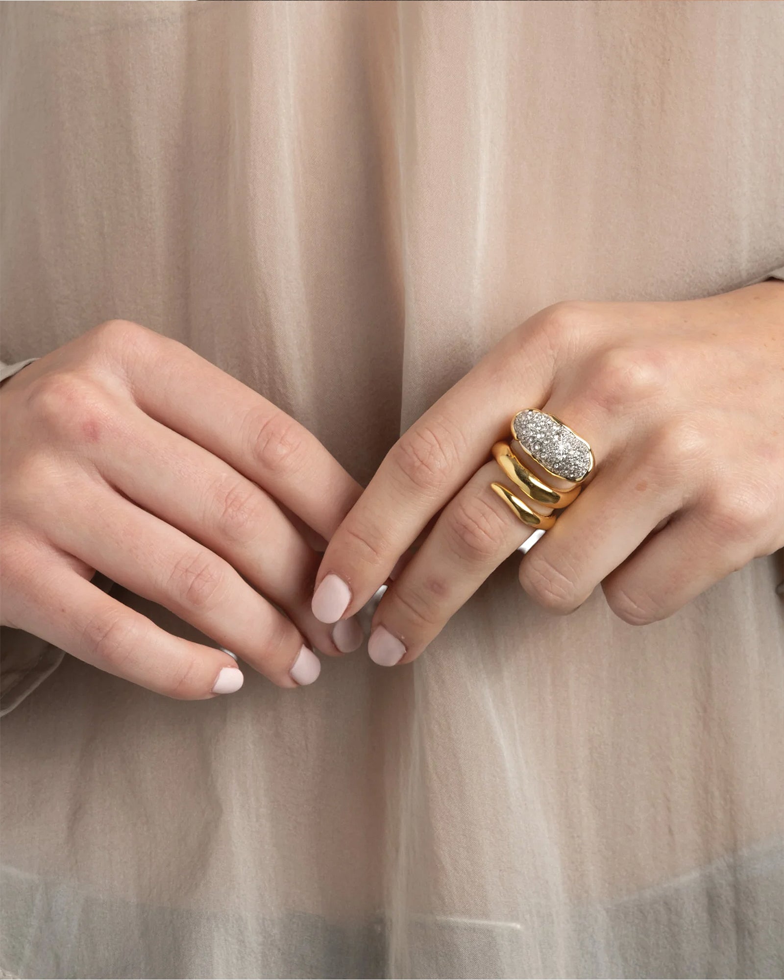 Alexis Bittar-Solanales Crystal Coiled Pebble Ring-Rings-Blue Ruby Jewellery-Vancouver Canada