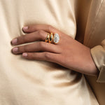 Alexis Bittar-Solanales Crystal Coiled Pebble Ring-Rings-Blue Ruby Jewellery-Vancouver Canada