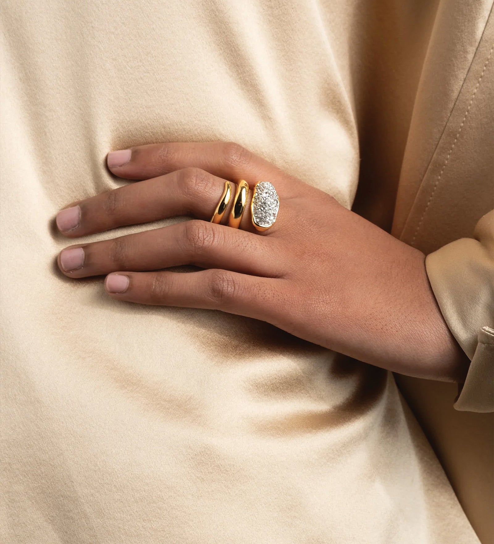 Alexis Bittar-Solanales Crystal Coiled Pebble Ring-Rings-Blue Ruby Jewellery-Vancouver Canada