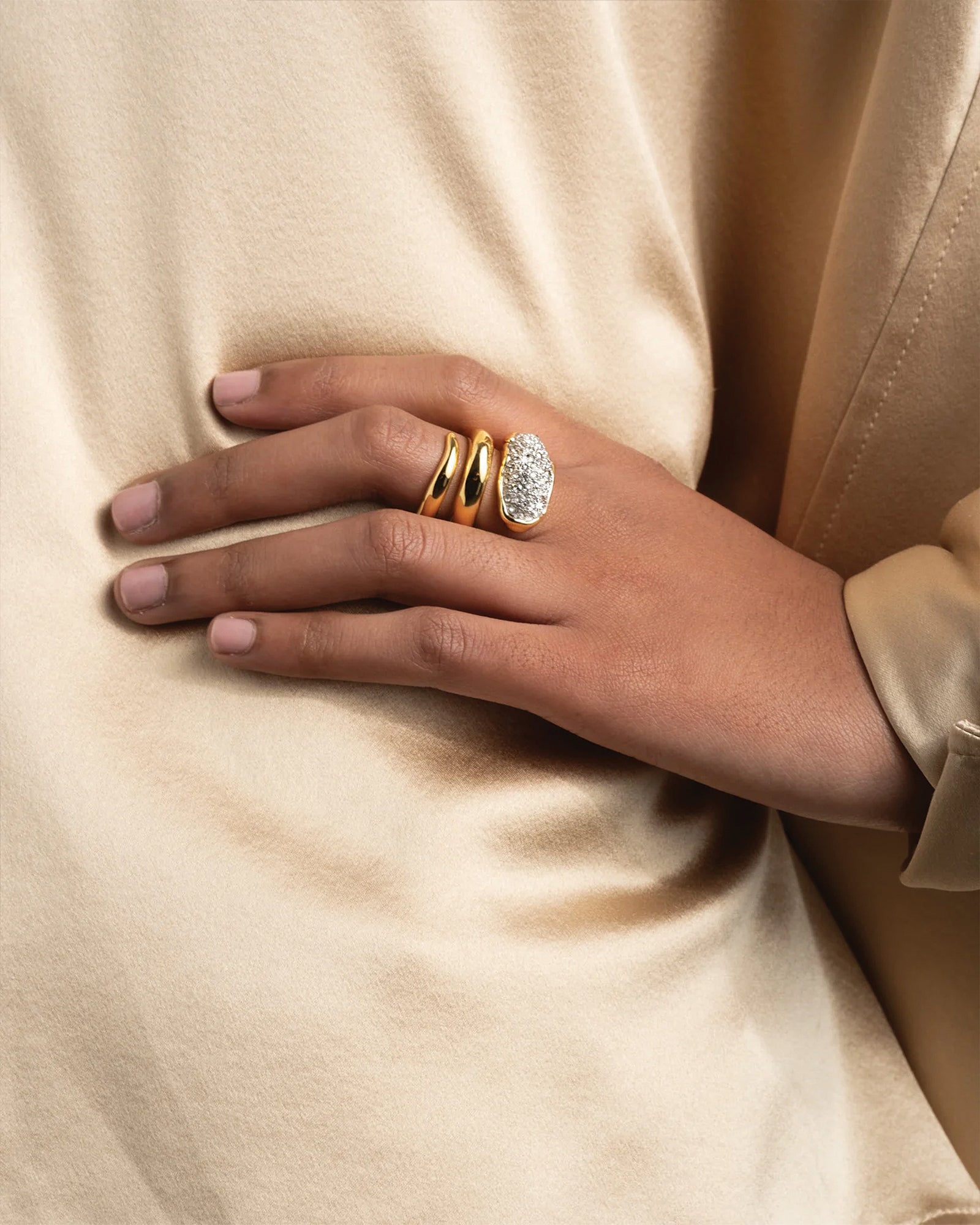 Alexis Bittar-Solanales Crystal Coiled Pebble Ring-Rings-Blue Ruby Jewellery-Vancouver Canada