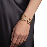 Alexis Bittar-Asterales Crystal Skinny Capped Cuff Bracelet-Bracelets-Blue Ruby Jewellery-Vancouver Canada