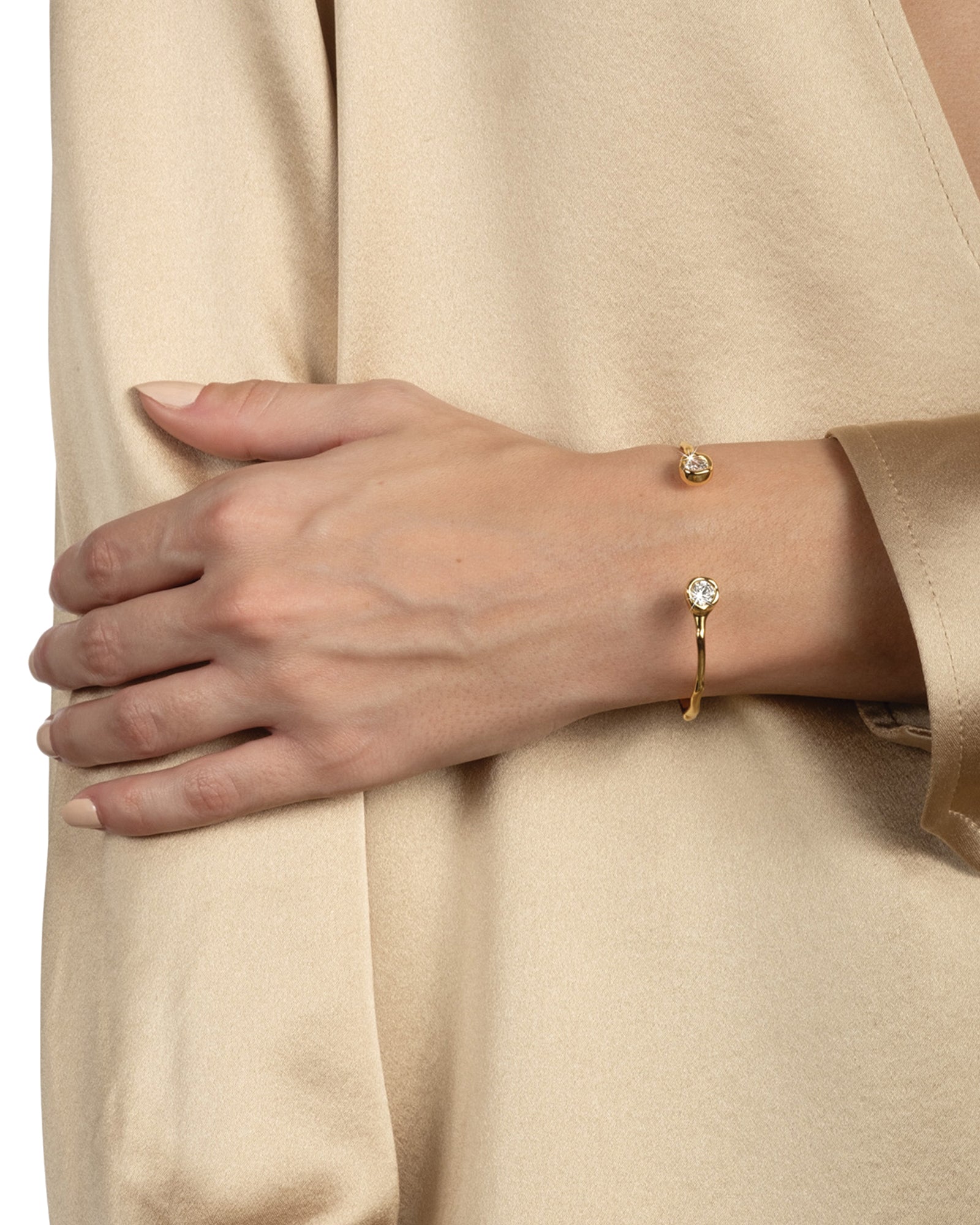 Alexis Bittar-Asterales Crystal Skinny Capped Cuff Bracelet-Bracelets-Blue Ruby Jewellery-Vancouver Canada