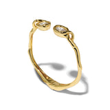 Alexis Bittar-Asterales Crystal Capped Hinge Cuff Bracelet-Bracelets-Blue Ruby Jewellery-Vancouver Canada