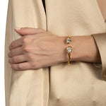 Alexis Bittar-Asterales Crystal Capped Hinge Cuff Bracelet-Bracelets-Blue Ruby Jewellery-Vancouver Canada