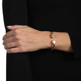 Alexis Bittar-Asterales Crystal Capped Hinge Cuff Bracelet-Bracelets-Blue Ruby Jewellery-Vancouver Canada