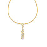 Alexis Bittar-Asterales Bubble Necklace-Necklaces-14k Gold Plated, Cubic Zirconia-Blue Ruby Jewellery-Vancouver Canada