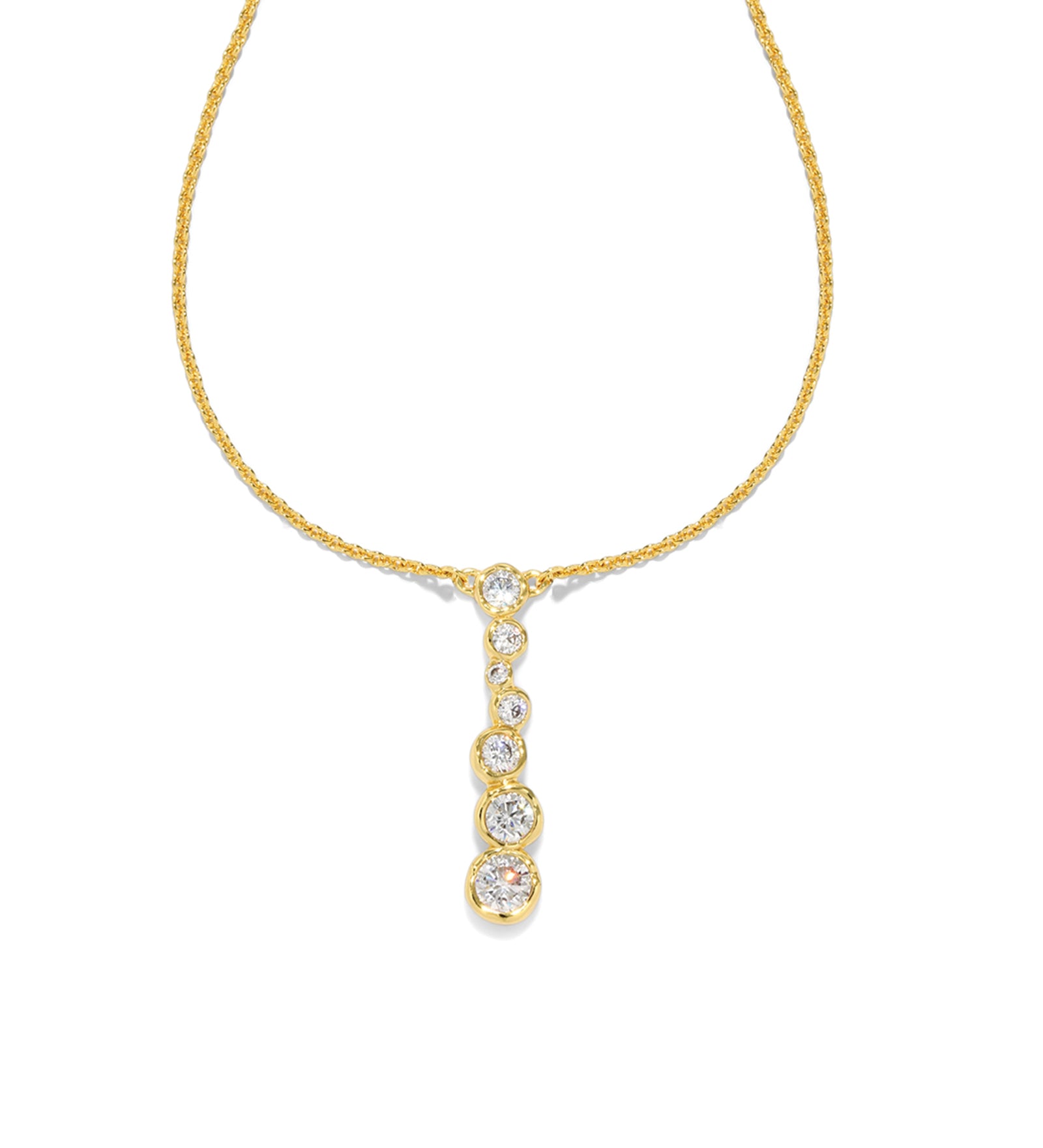 Alexis Bittar-Asterales Bubble Necklace-Necklaces-14k Gold Plated, Cubic Zirconia-Blue Ruby Jewellery-Vancouver Canada