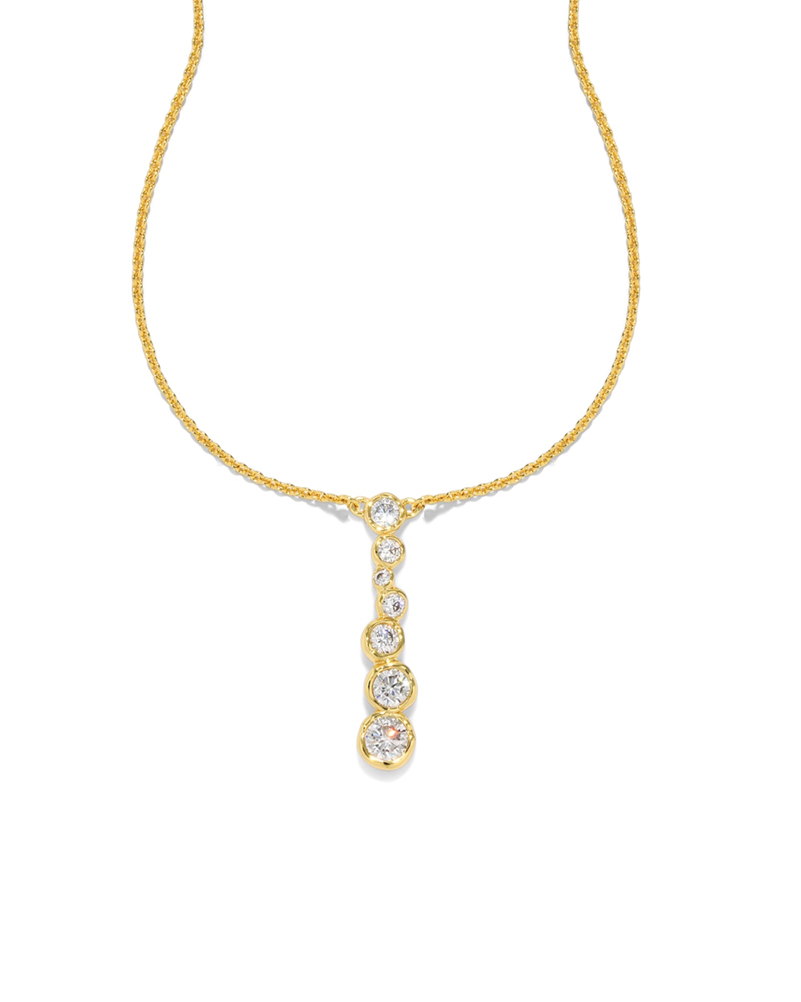 Alexis Bittar-Asterales Bubble Necklace-Necklaces-14k Gold Plated, Cubic Zirconia-Blue Ruby Jewellery-Vancouver Canada