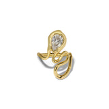 Asterales Floating CZ
Vine Ring 14k Gold Plated Brass, Cubic Zirconia / 7