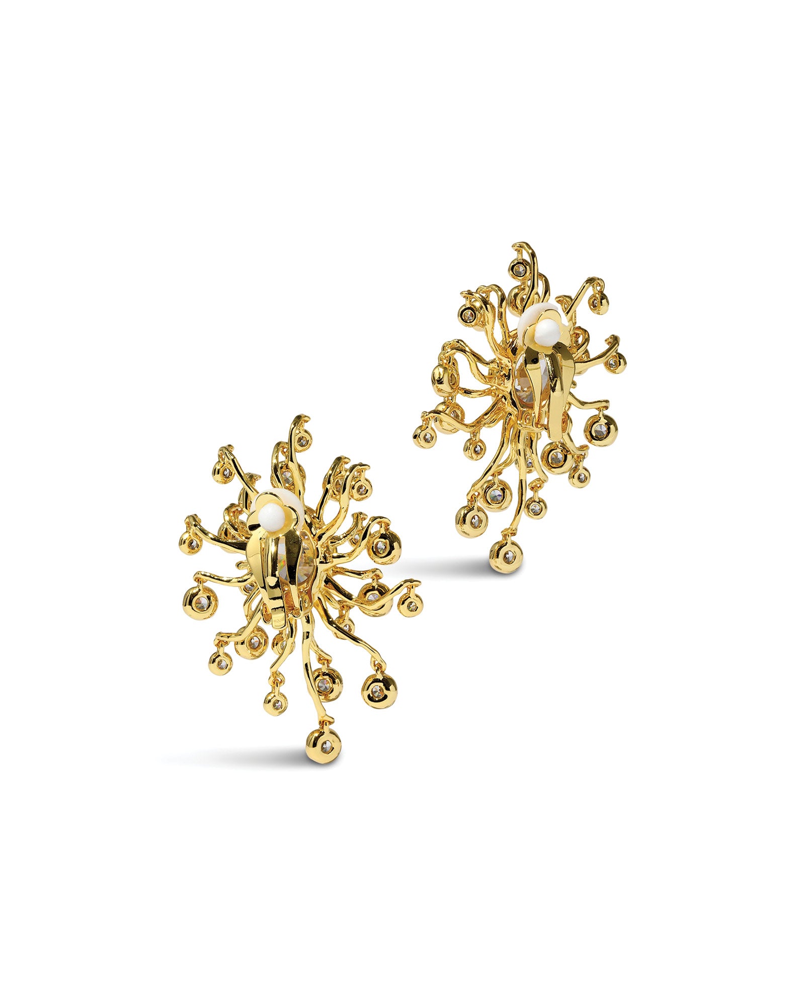 Alexis Bittar-Asterales Modernist Clip Earrings-Earrings-Blue Ruby Jewellery-Vancouver Canada