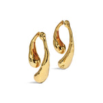 Alexis Bittar-Molten Gold Scoop Front Back Earrings-Earrings-Blue Ruby Jewellery-Vancouver Canada