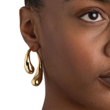 Alexis Bittar-Molten Gold Scoop Front Back Earrings-Earrings-Blue Ruby Jewellery-Vancouver Canada