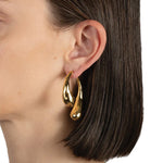 Alexis Bittar-Molten Gold Scoop Front Back Earrings-Earrings-Blue Ruby Jewellery-Vancouver Canada