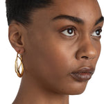 Alexis Bittar-Molten Gold Spiral Hoop Earrings-Earrings-Blue Ruby Jewellery-Vancouver Canada