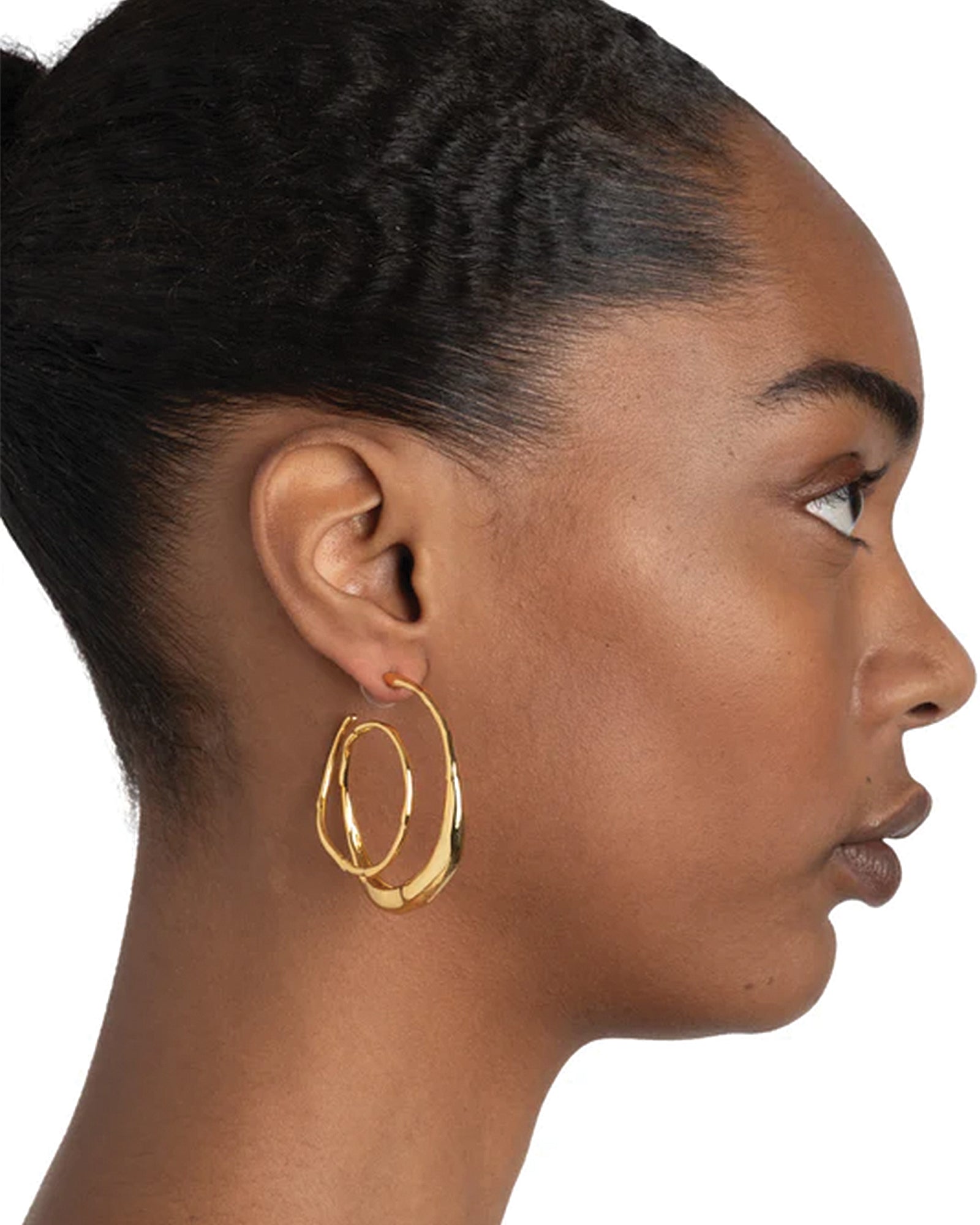 Alexis Bittar-Molten Gold Spiral Hoop Earrings-Earrings-Blue Ruby Jewellery-Vancouver Canada