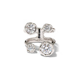 Alexis Bittar-Asterales Silver CZ Open Ring-Rings-Blue Ruby Jewellery-Vancouver Canada