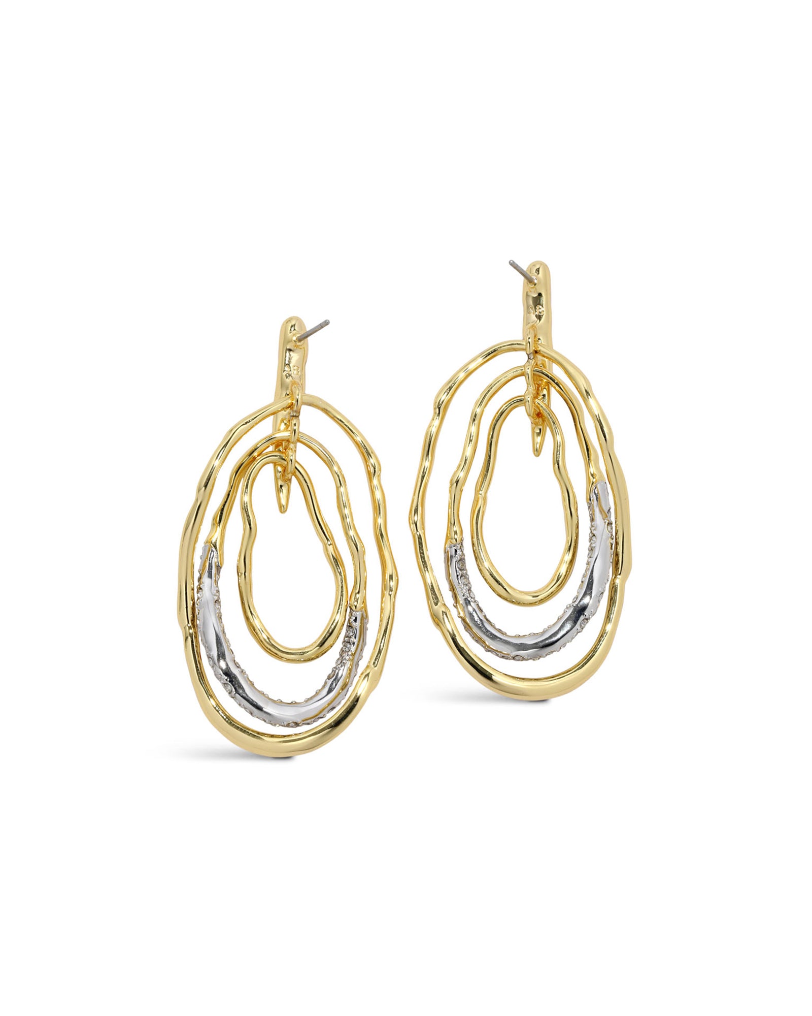 Alexis Bittar-Solanales Crystal Pavé Mobile Post Earring-Earrings-Blue Ruby Jewellery-Vancouver Canada